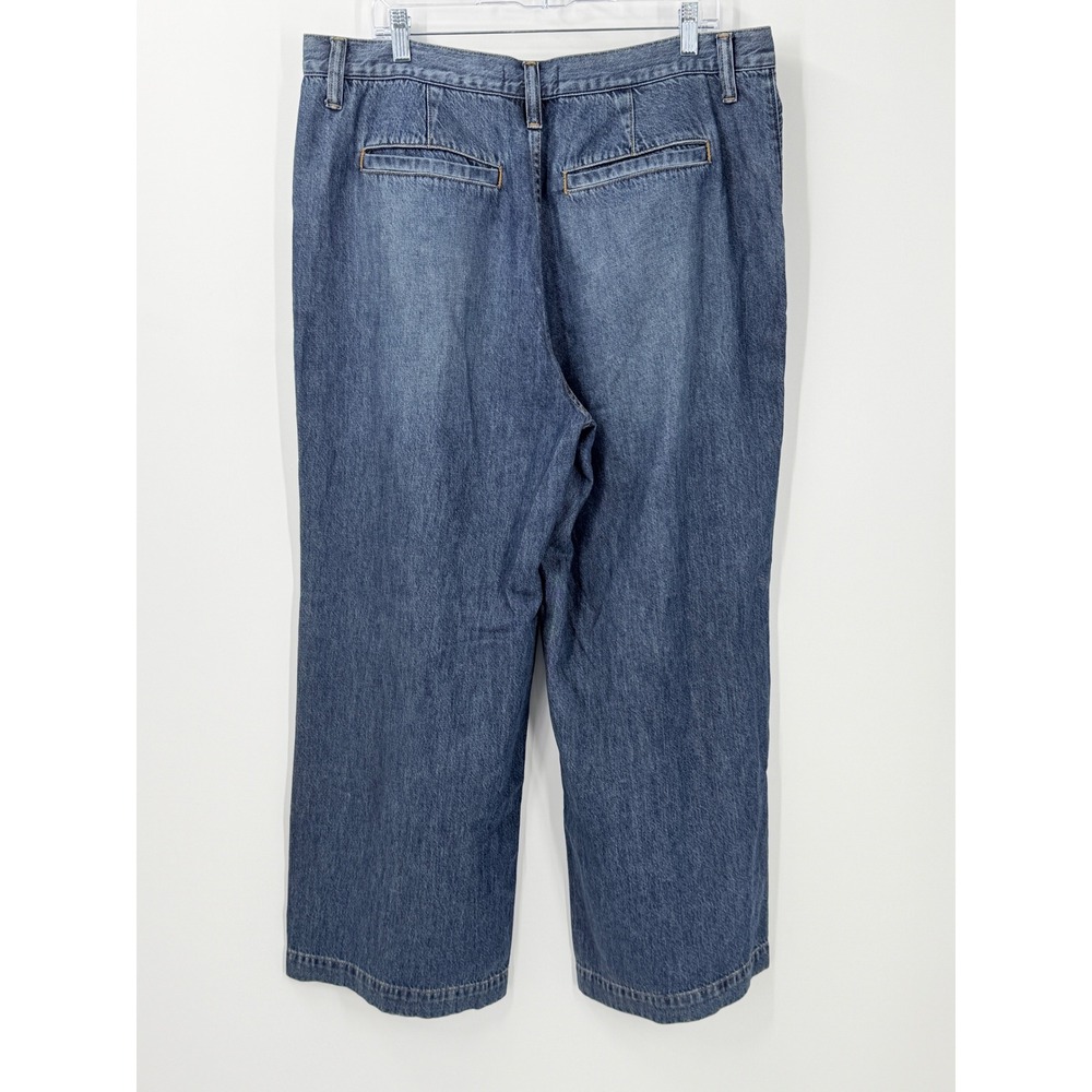 Madewell Relaxed High-Rise Wide Leg Blue Denim Jeans - Picture 2 of 10